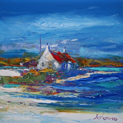 Croft on the beach Isle of Barra 12x12 2 Croft on the beach Isle of Barra 12x12 2